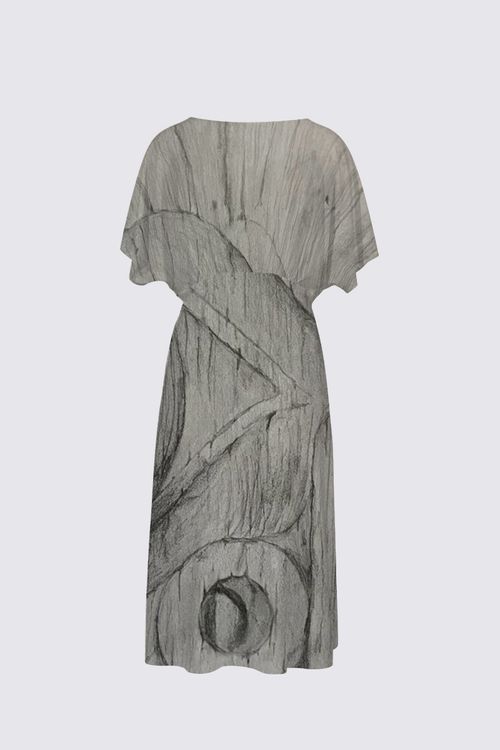 X̱aadas Gyaa'angaa Sarah V-neck Dress