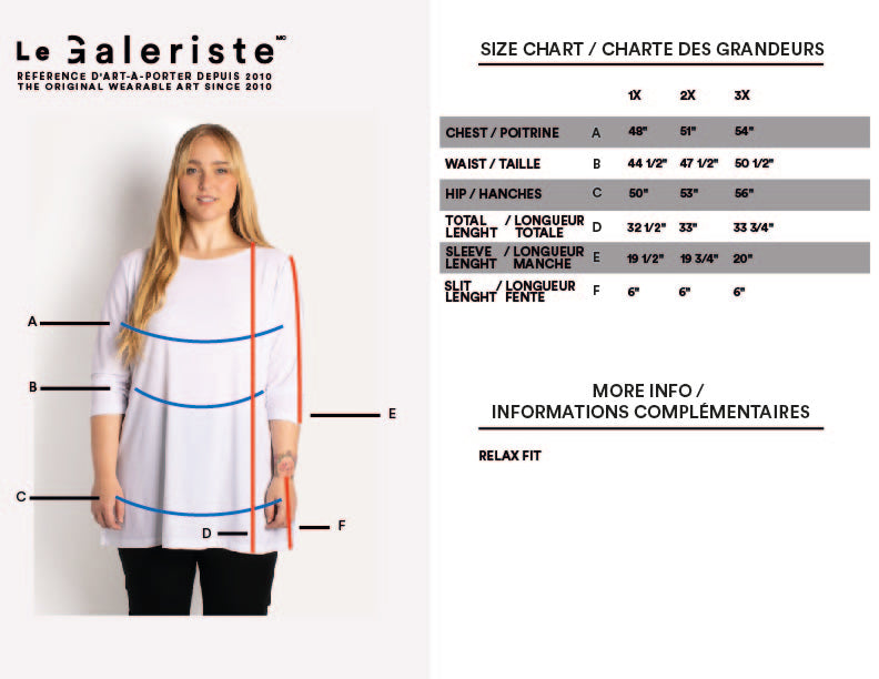X̱aadas Gyaa'angaa Plus-Size Mia Tunic in Sweater Knit
