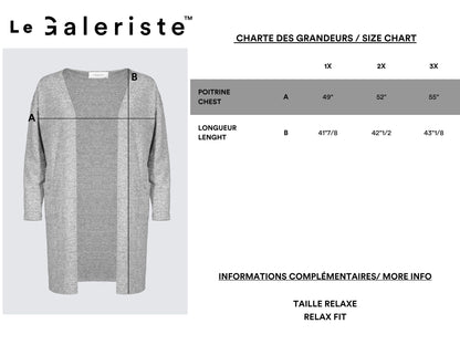 X̱aadas Gyaa'angaa Plus-Size Nikki Duster Cardigan