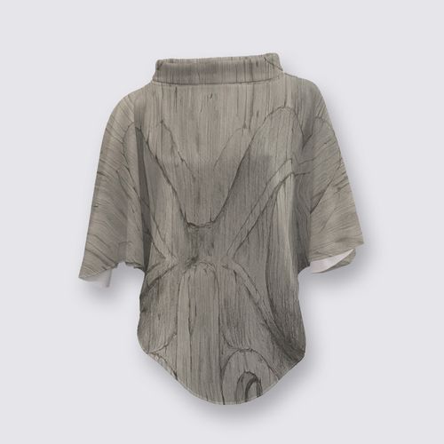 X̱aadas Gyaa'angaa Mokran High Collar Poncho