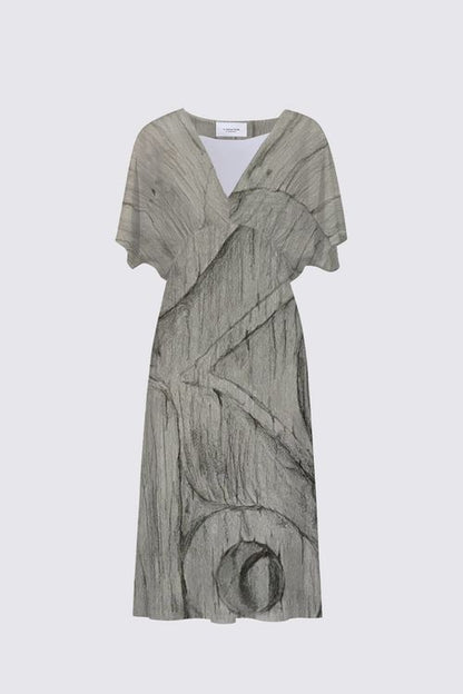 X̱aadas Gyaa'angaa Sarah V-neck Dress