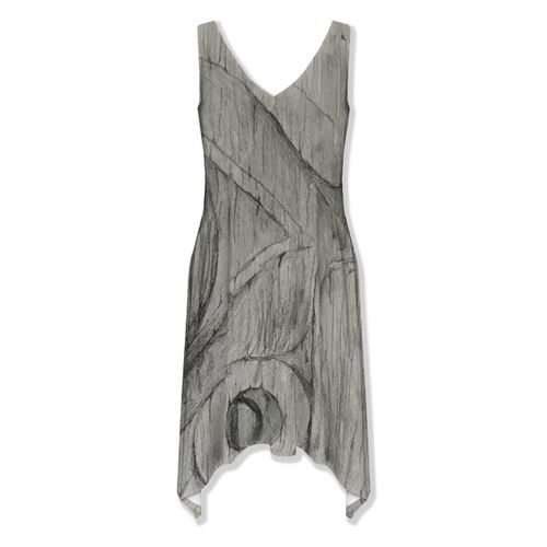 X̱aadas Gyaa'angaa Thalia Asymmetrical Hem Dress