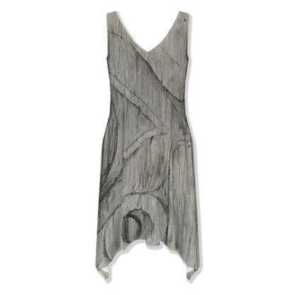 X̱aadas Gyaa'angaa Thalia Asymmetrical Hem Dress