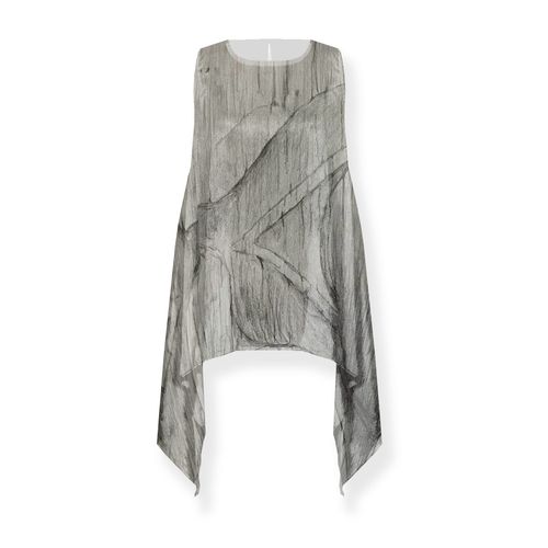 X̱aadas Gyaa'angaa Tessa Long Satin Top