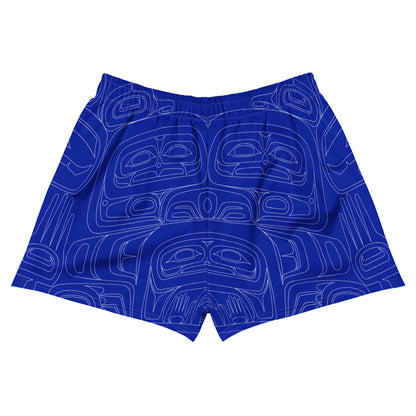 Sea Chief Unisex Mid-thigh Shorts (Tradebead Blue)