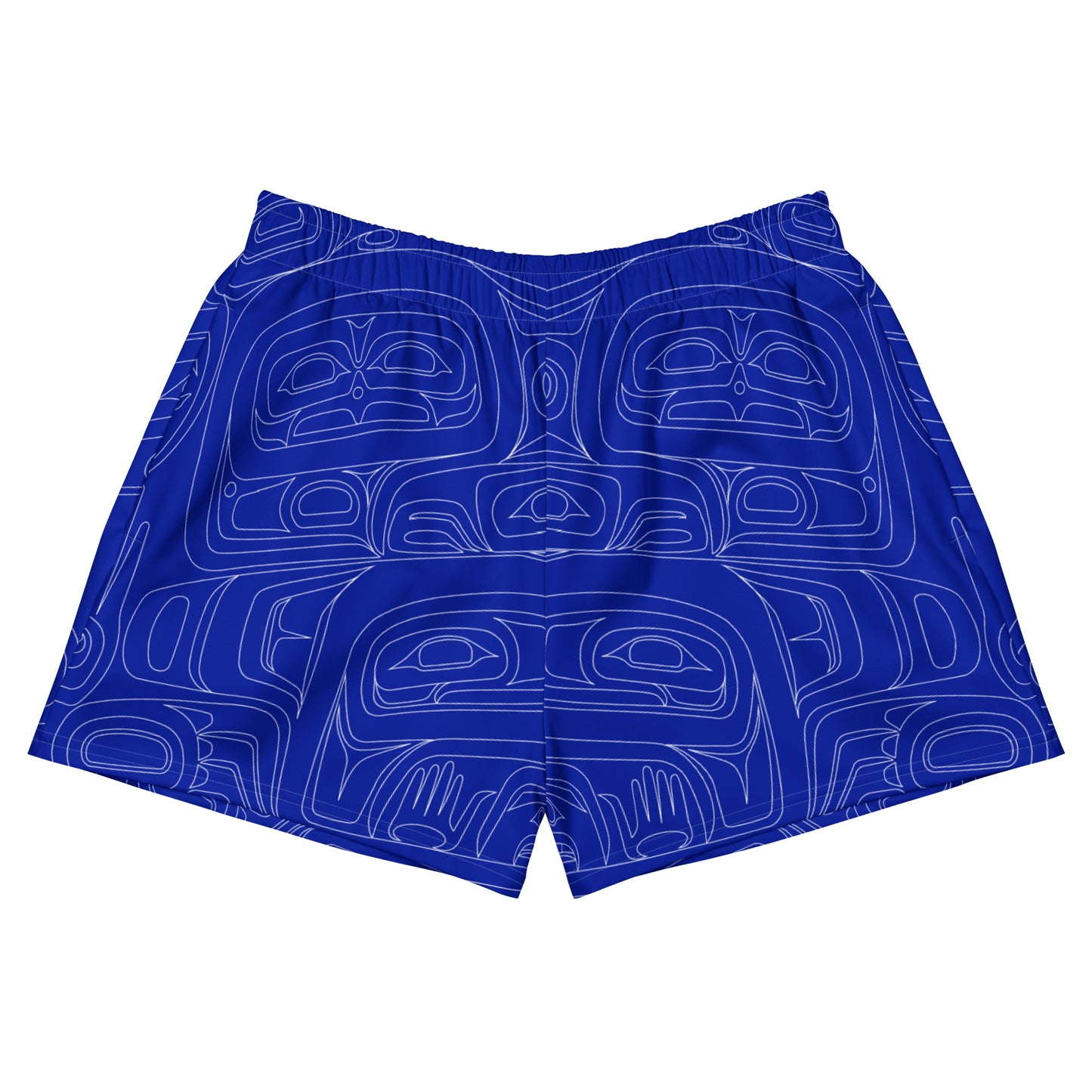 Sea Chief Unisex Mid-thigh Shorts (Tradebead Blue)