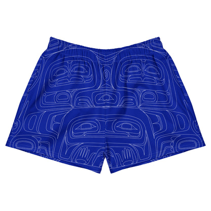 Sea Chief Unisex Mid-thigh Shorts (Tradebead Blue)