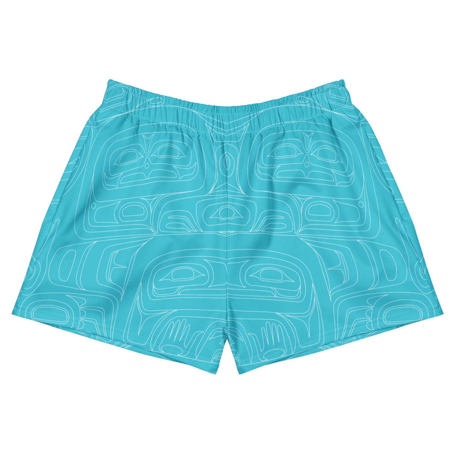 Sea Chief Unisex Mid-thigh Shorts (Turquoise)