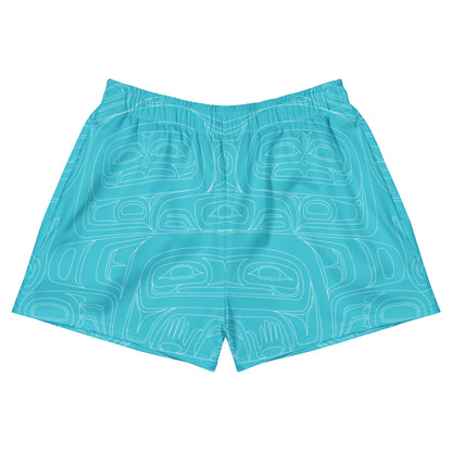 Sea Chief Unisex Mid-thigh Shorts (Turquoise)